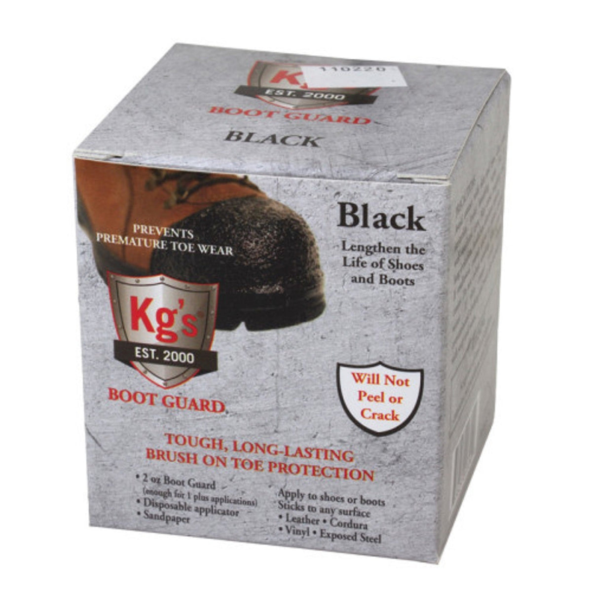 KG's Boot Guard Brush On Toe Protection Footwear Care KG`s Boot Guard Black OS