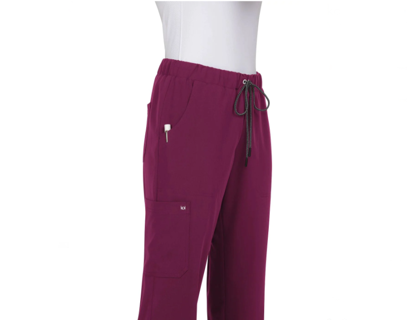 koi Women&#39;s Everyday Hero 5 Pocket Scrub Pant_Wine - Work World - Workwear, Work Boots, Safety Gear