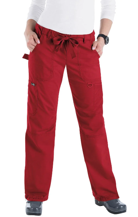 koi Women&#39;s Lindsey Drawstring Scrub Pant_Ruby - Work World - Workwear, Work Boots, Safety Gear