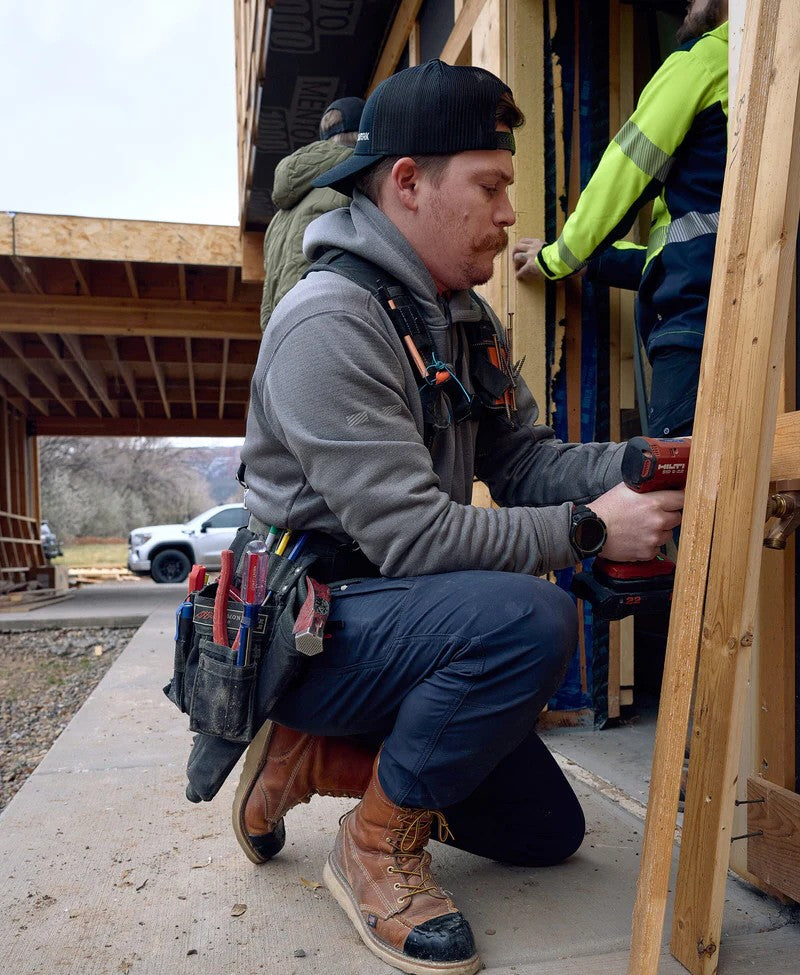 TRUEWERK Men's M2 Grid Pullover Lighweight Hoodie