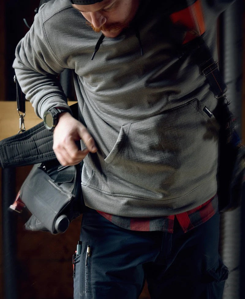 TRUEWERK Men's M2 Grid Pullover Lighweight Hoodie