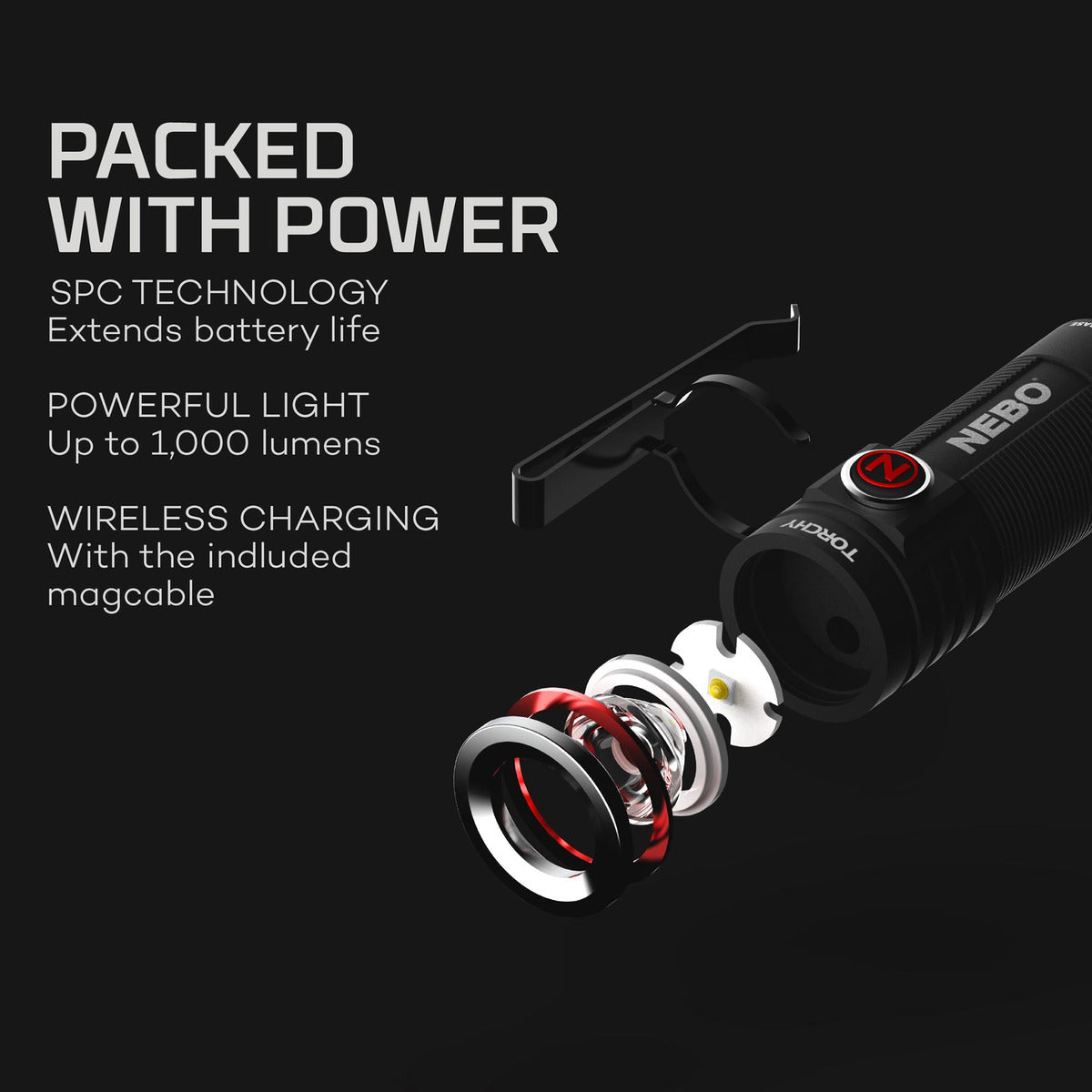 NEBO Torchy Rechargeable Pocket Flashlight Gadgets NEBO Tools