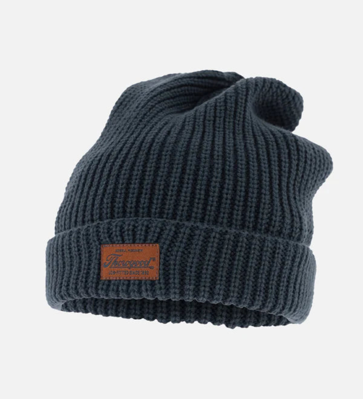 Thorogood Job-Fitted Knit Logo Patch Beanie Hats & Caps Thorogood Vintage Slate OS
