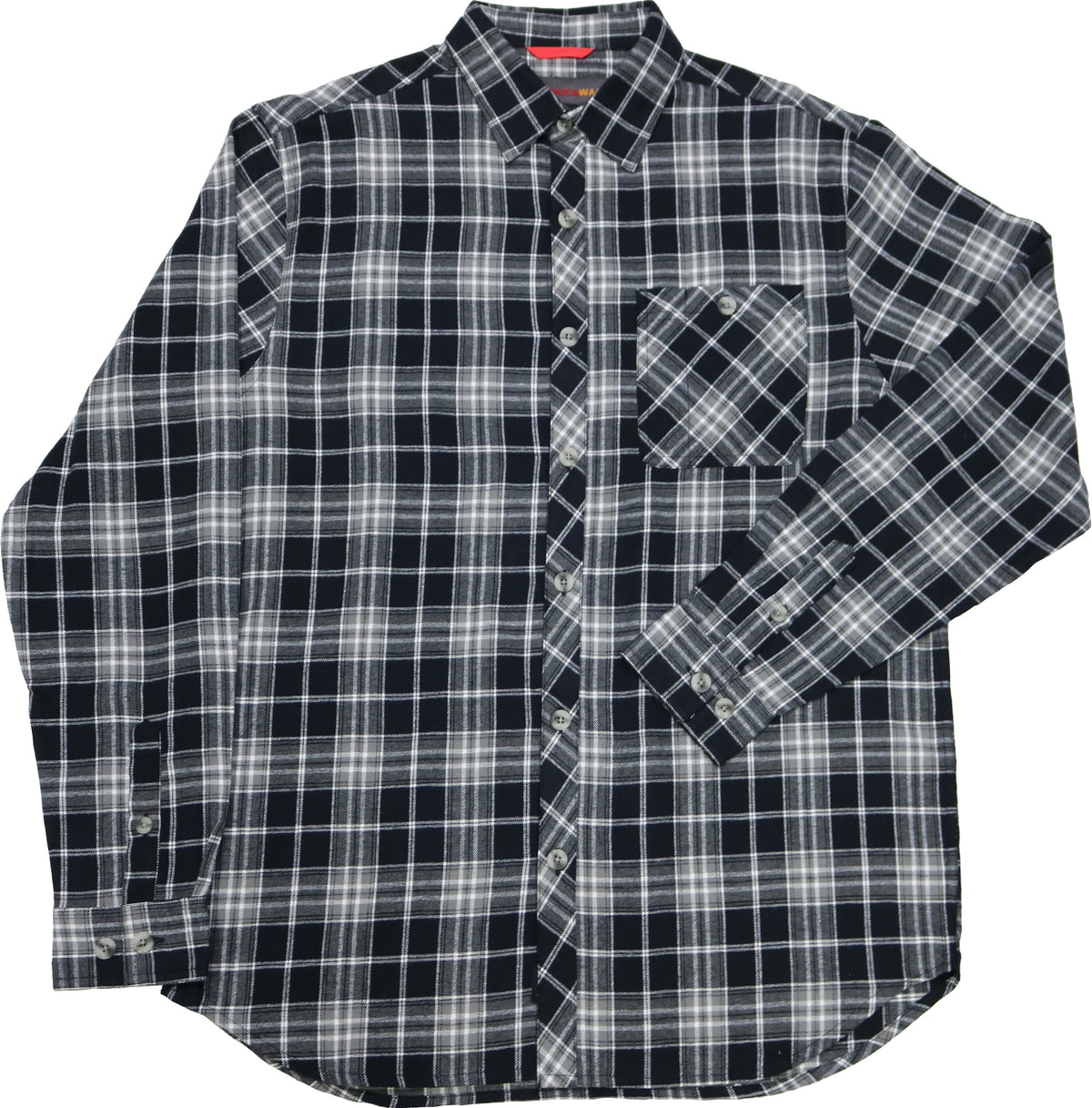 AmericaWare Men's Chisel Long Sleeve Flannel Shirt Work Shirts AmericaWare Thrush 2XL Reg