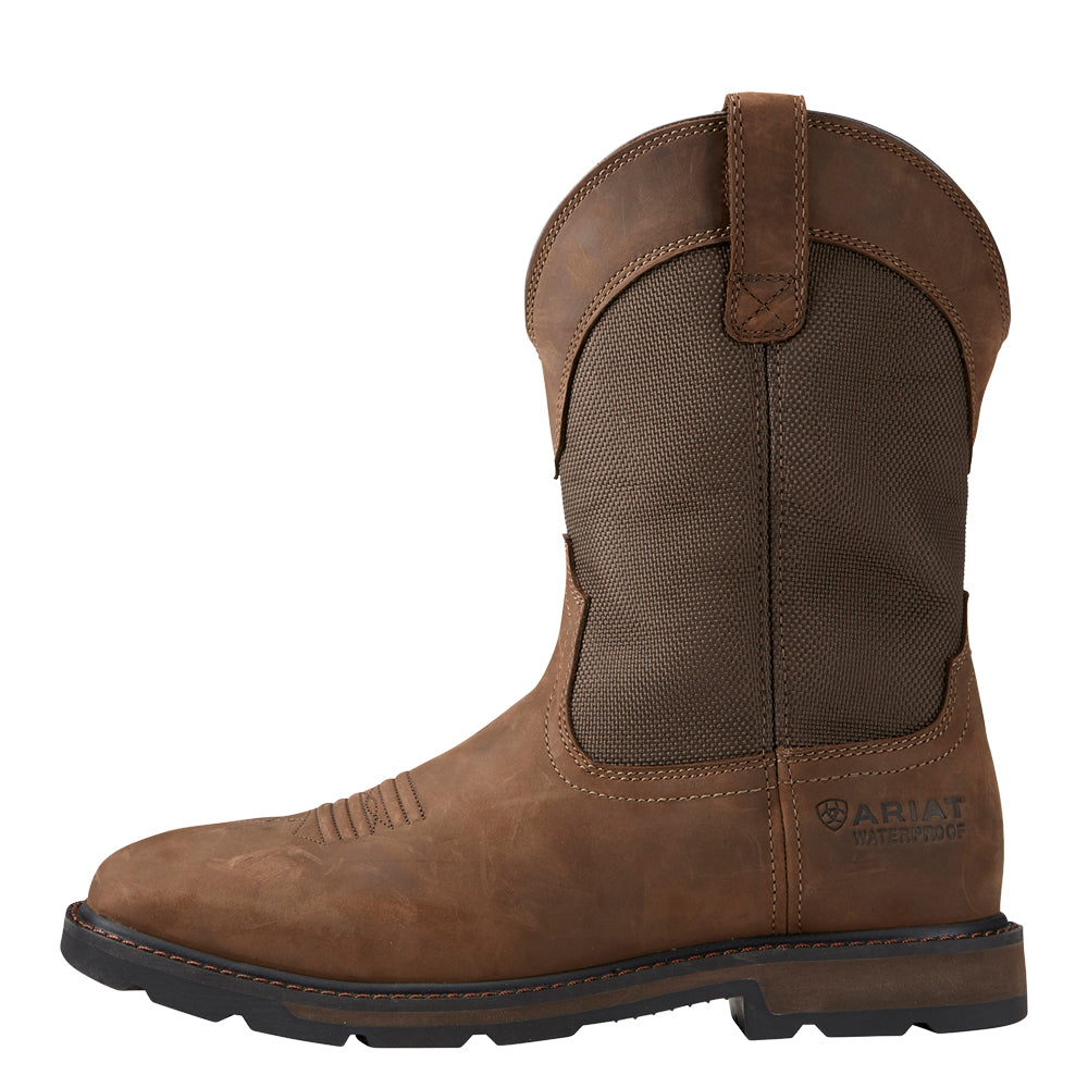Ariat Men's Groundbreaker Wide Square Toe Waterproof Steel Toe Work Boot - Work World - Workwear, Work Boots, Safety Gear
