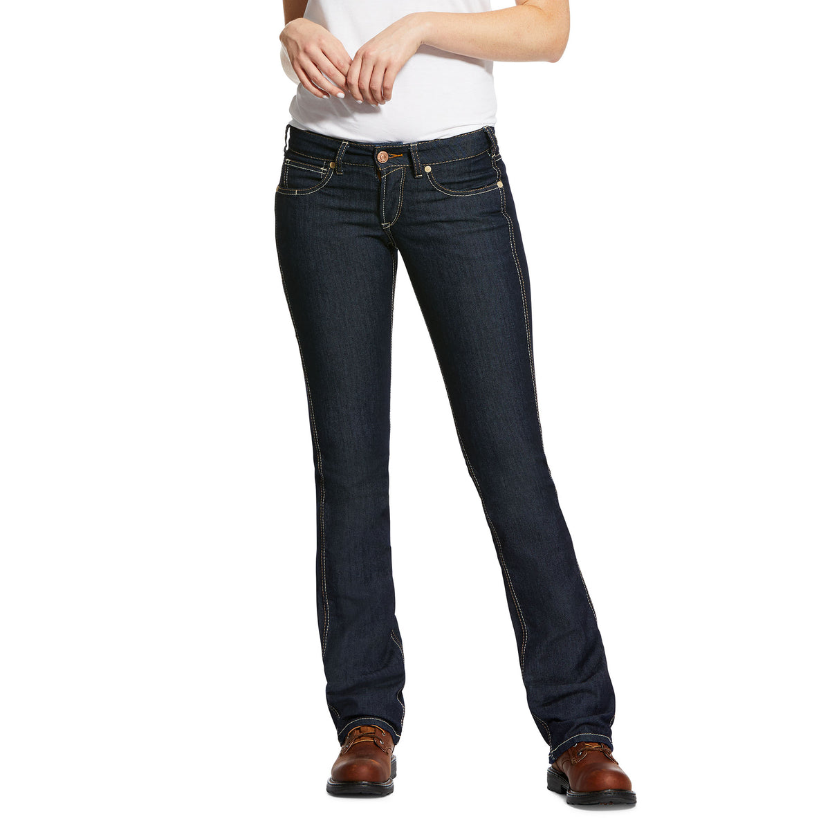 Ariat Women&#39;s Rebar DuraStretch Raven Denim Pant - Work World - Workwear, Work Boots, Safety Gear