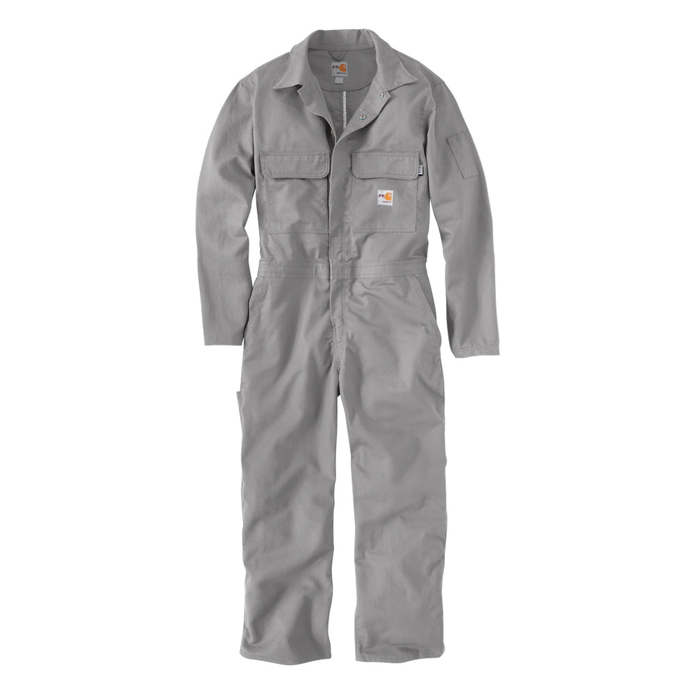 Carhartt Men&#39;s Flame Resistant Twill Coverall_Grey - Work World - Workwear, Work Boots, Safety Gear