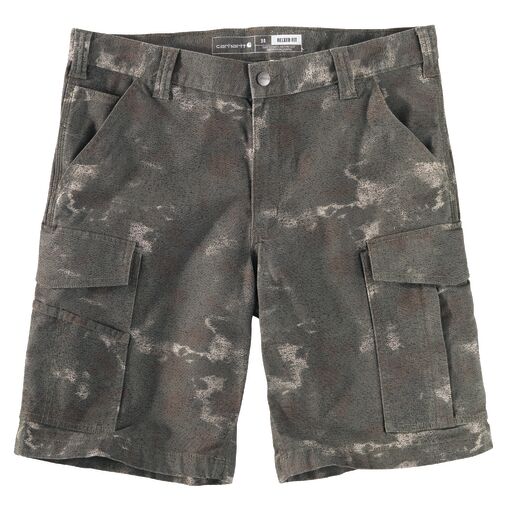 Carhartt Men&#39;s Rugged Flex® Relaxed Fit Canvas Cargo Work Short_Burnt Olive Camo - Work World - Workwear, Work Boots, Safety Gear