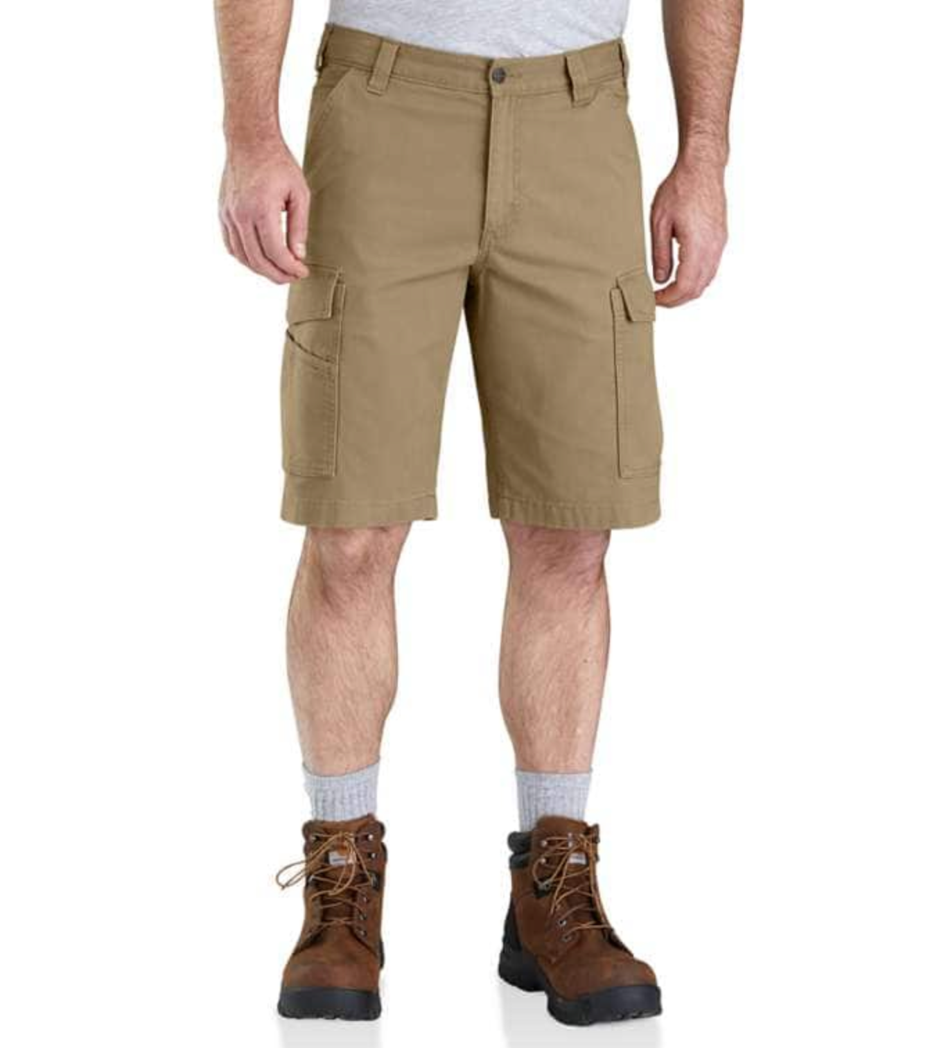 Carhartt Men's Rugged Flex® Relaxed Fit Canvas Cargo Work Short_Dark Khaki - Work World - Workwear, Work Boots, Safety Gear