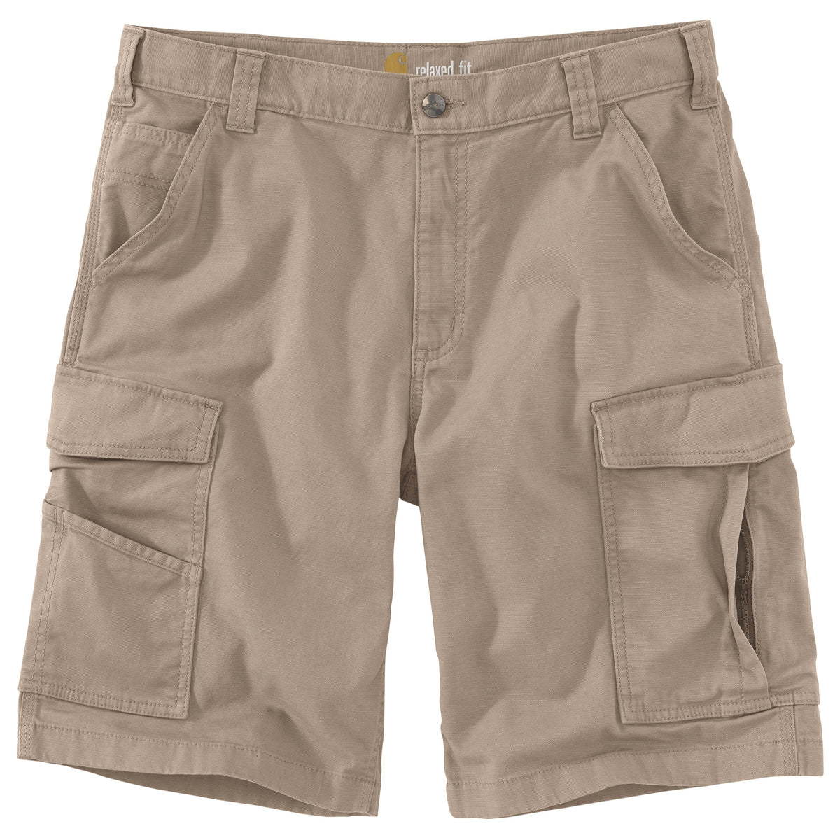 Carhartt Men&#39;s Rugged Flex® Relaxed Fit Canvas Cargo Work Short_Tan - Work World - Workwear, Work Boots, Safety Gear