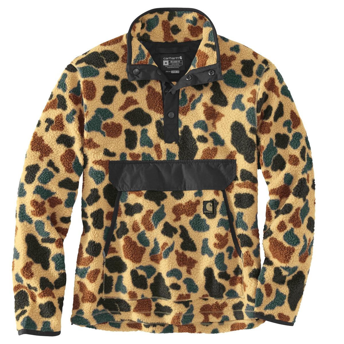 Carhartt Men's Relaxed Fit Snap Front Fleece Pullover Sweatshirts & Hoodies Carhartt