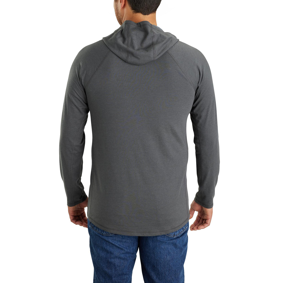 Carhartt Men's Force® Relaxed Fit Logo Hooded Long Sleeve T-Shirt Long Sleeve T-Shirts Carhartt