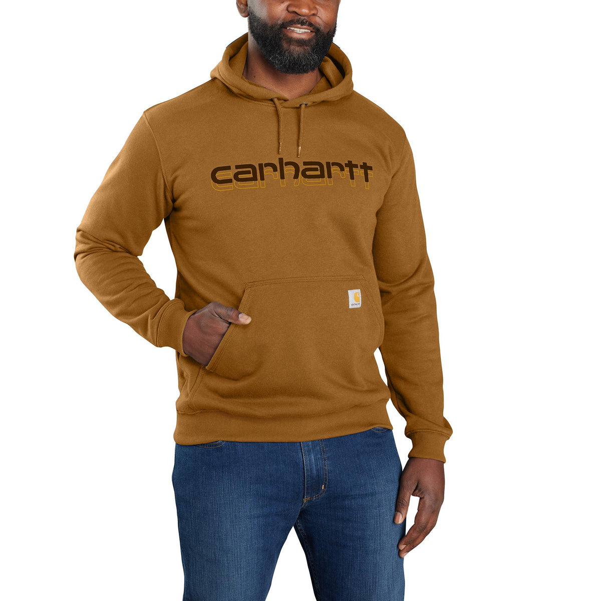 Carhartt Men's Rain Defender® Logo Graphic Sweatshirt Sweatshirts & Hoodies Carhartt