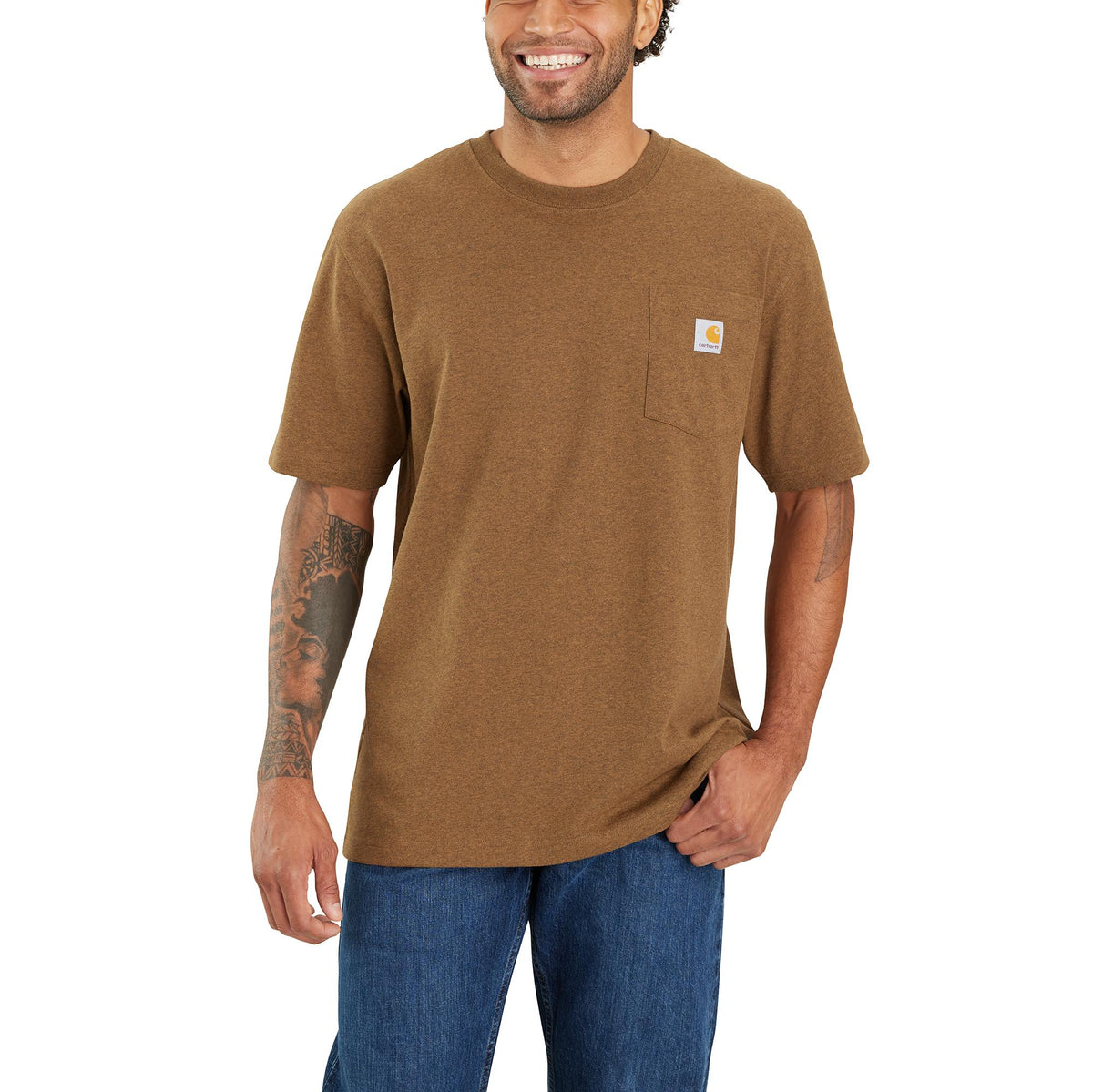 Carhartt Men&#39;s Loose Fit Pocket &quot;C&quot; Graphic Short Sleeve T-Shirt - Work World - Workwear, Work Boots, Safety Gear