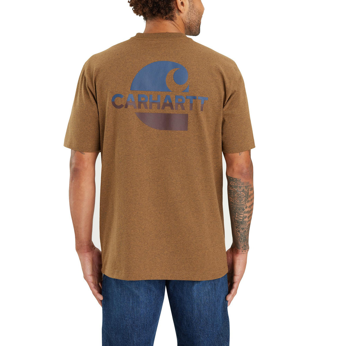 Carhartt Men's Loose Fit Pocket "C" Graphic Short Sleeve T-Shirt T-Shirts Carhartt Oiled Walnut Heather S Reg