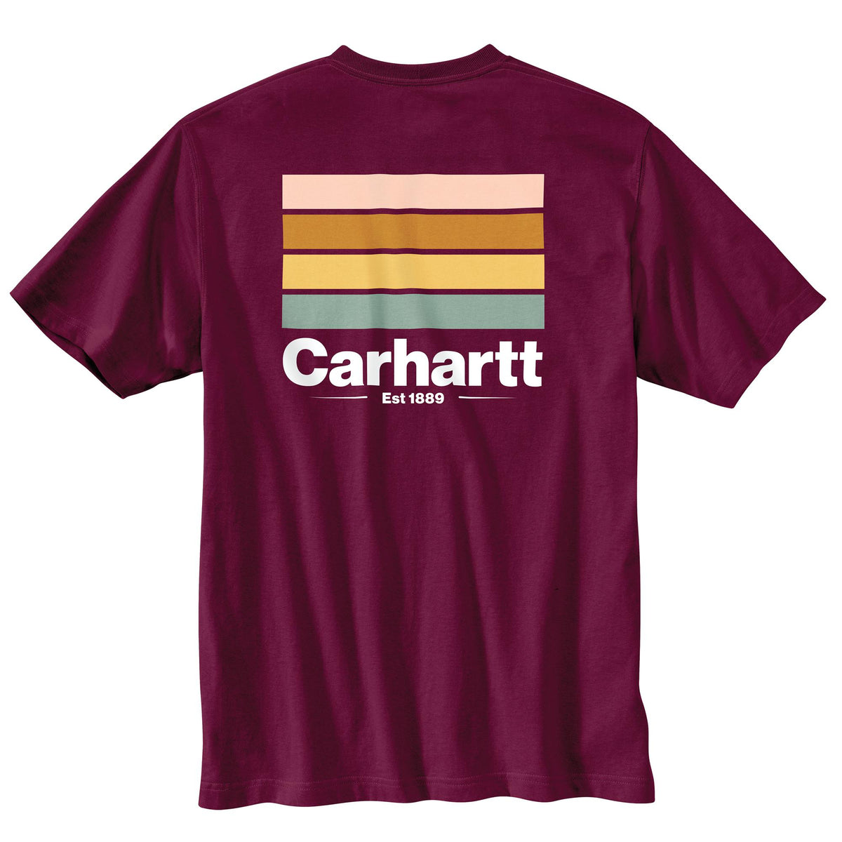Carhartt Men's Relaxed Fit Heavyweight Short Sleeve Pocket Line Graphic T-Shirt T-Shirts Carhartt