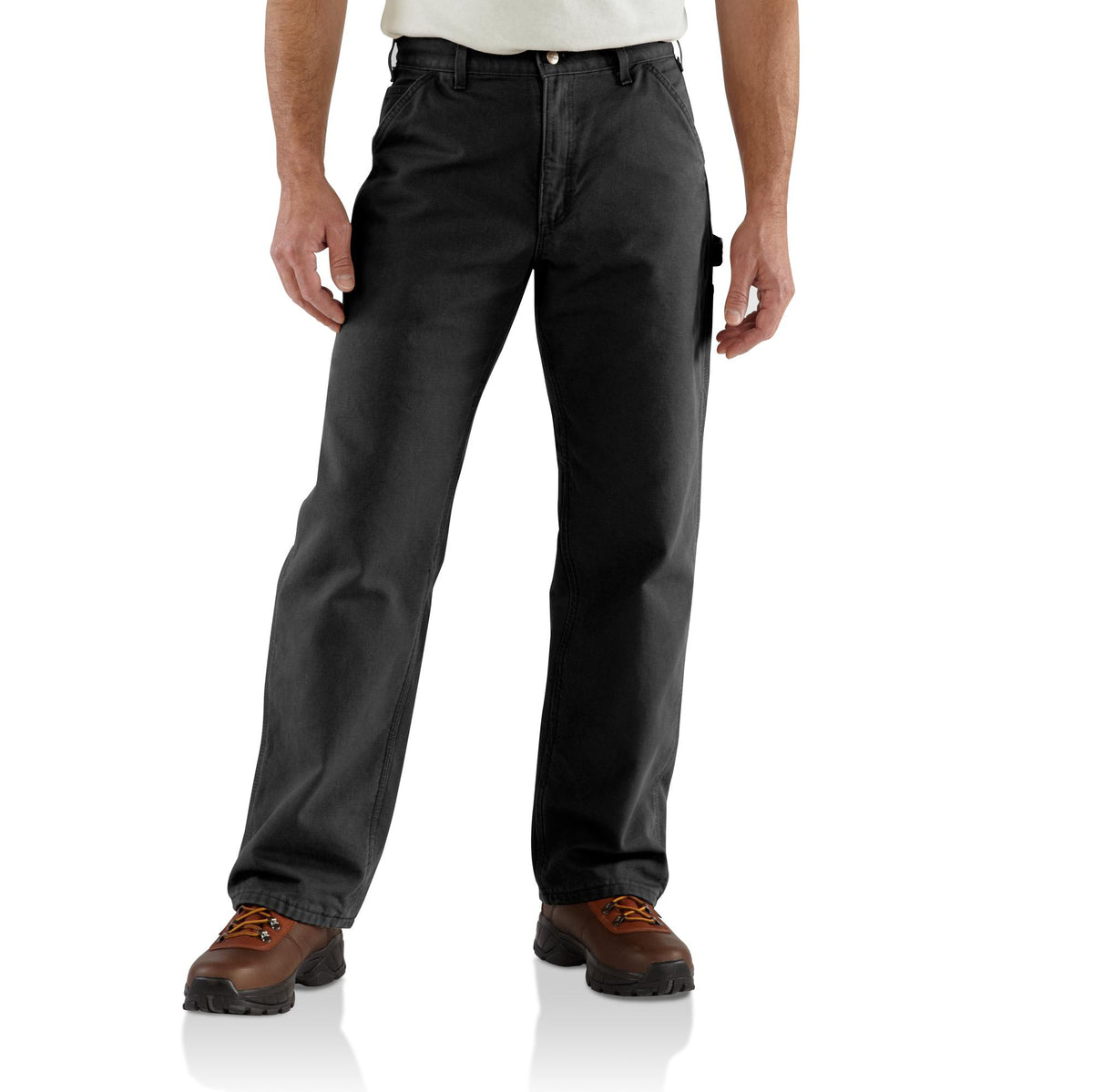 Carhartt Men&#39;s Loose Fit Washed Duck Utility Work Pant_Black - Work World - Workwear, Work Boots, Safety Gear