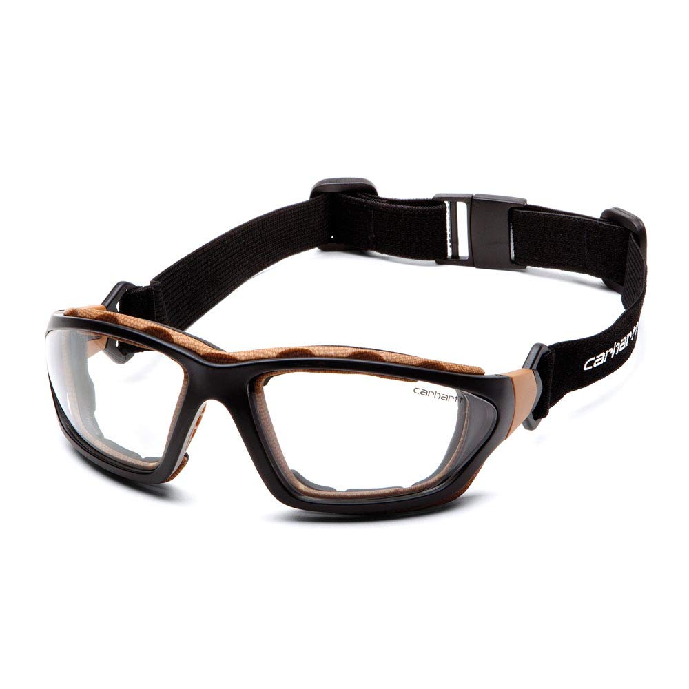 Carhartt Carthage Anti-Fog Safety Glasses Safety Eyewear Carhartt Black/Tan OS