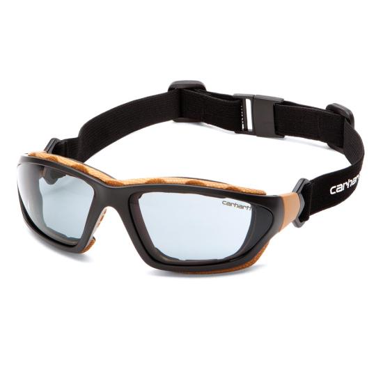 Carhartt Carthage Anti-Fog Safety Glasses_Grey Lens Safety Eyewear Carhartt Black/Tan OS