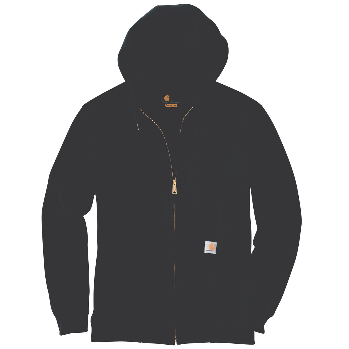 Carhartt Men&#39;s Midweight Zip Hooded Sweatshirt_Black - Work World - Workwear, Work Boots, Safety Gear