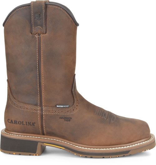 Carolina Men's Roper Waterproof Comp Toe Wellington Boot Western Boots Carolina Brown 10 2E