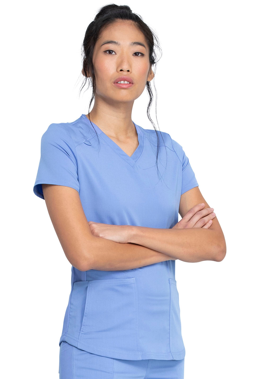 Dickies Women's V-Neck Scrub Top Scrubs Dickies Ciel 2XL Reg