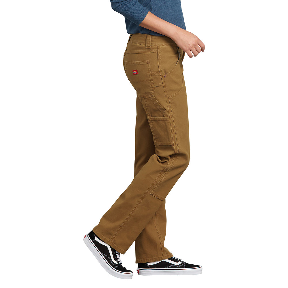 Dickies Women's Washed Stretch Double-Front Carpenter Pant Pants Dickies