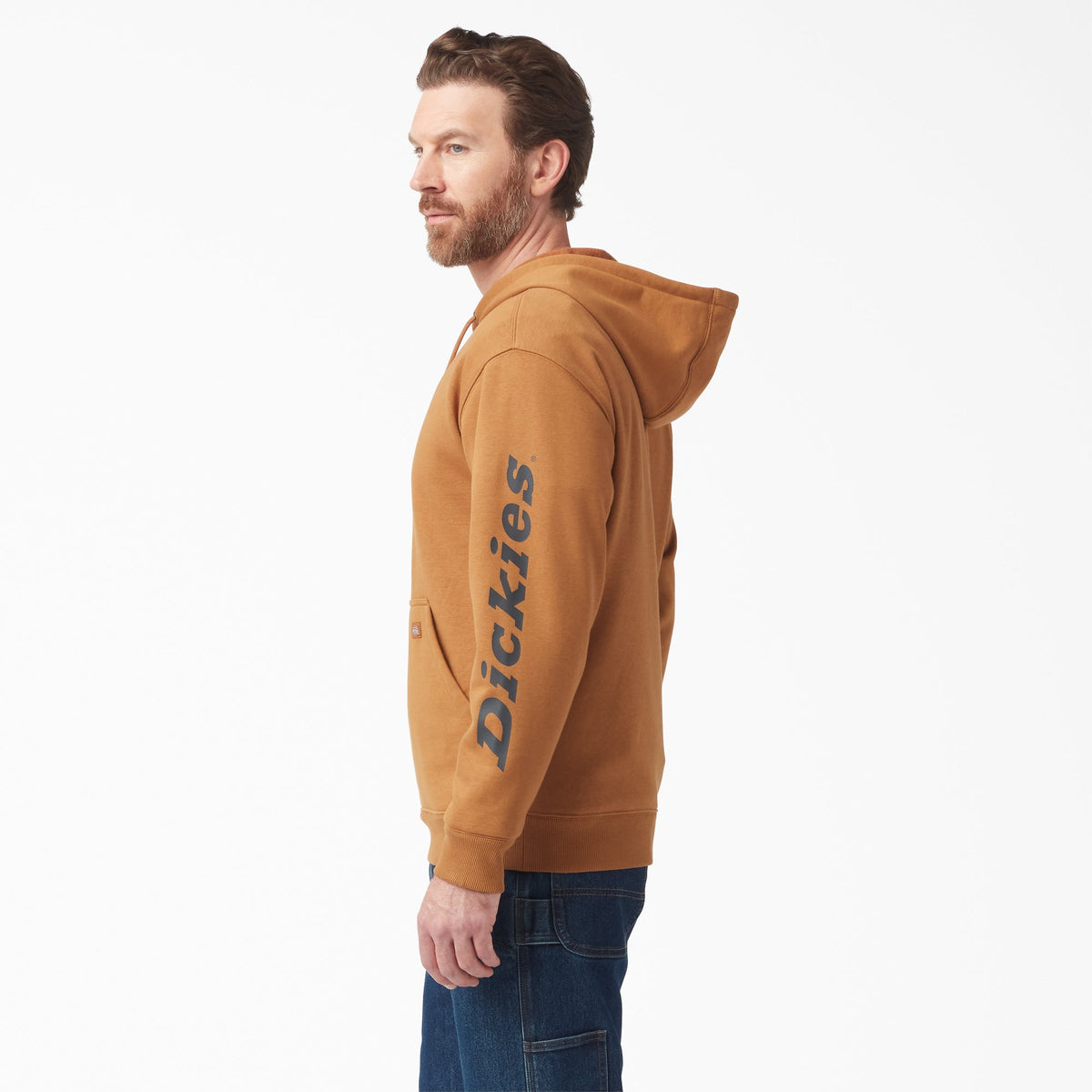 Dickies Men&#39;s Water Repellent Sleeve Logo Hoodie - Work World - Workwear, Work Boots, Safety Gear