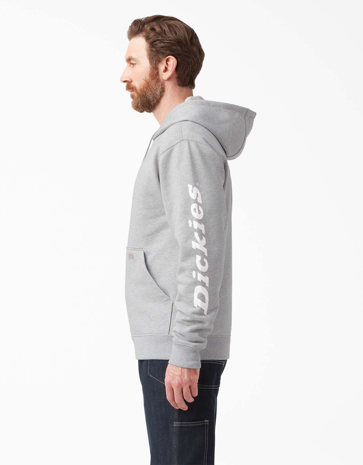 Dickies Men&#39;s Water Repellent Sleeve Logo Hoodie - Work World - Workwear, Work Boots, Safety Gear