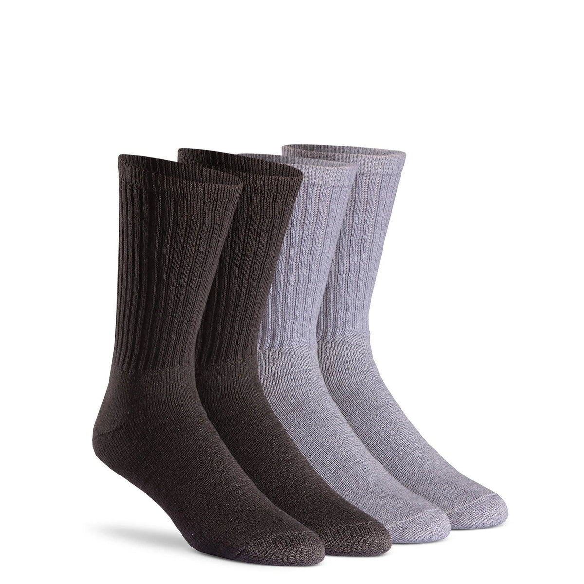 Fox River® Men's Rugged Crew Medium Weight Sock (6 Pack) Socks Fox River Black/Gray Assorted L
