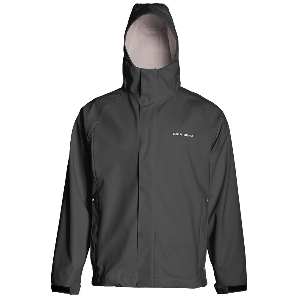 Grundéns Men's Neptune 319 Waterproof Hooded Commercial Fishing Jacket Rainwear Grundens Green 2XL Reg