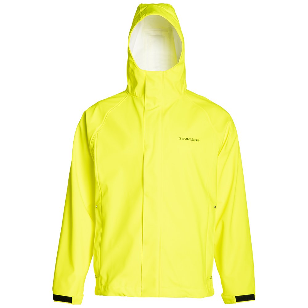 Grundéns Men&#39;s Neptune 319 Hi-Vis Waterproof Hooded Commercial Fishing Jacket - Work World - Workwear, Work Boots, Safety Gear