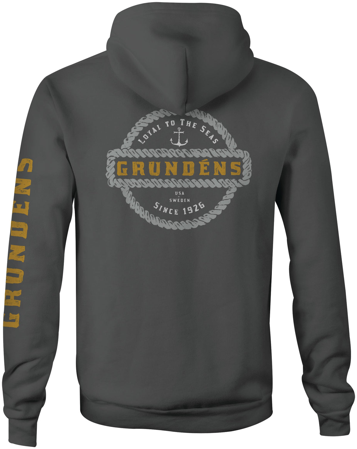 GrundÃ©ns Men's Rope Knot Logo Hoodie Sweatshirts & Hoodies Grundens