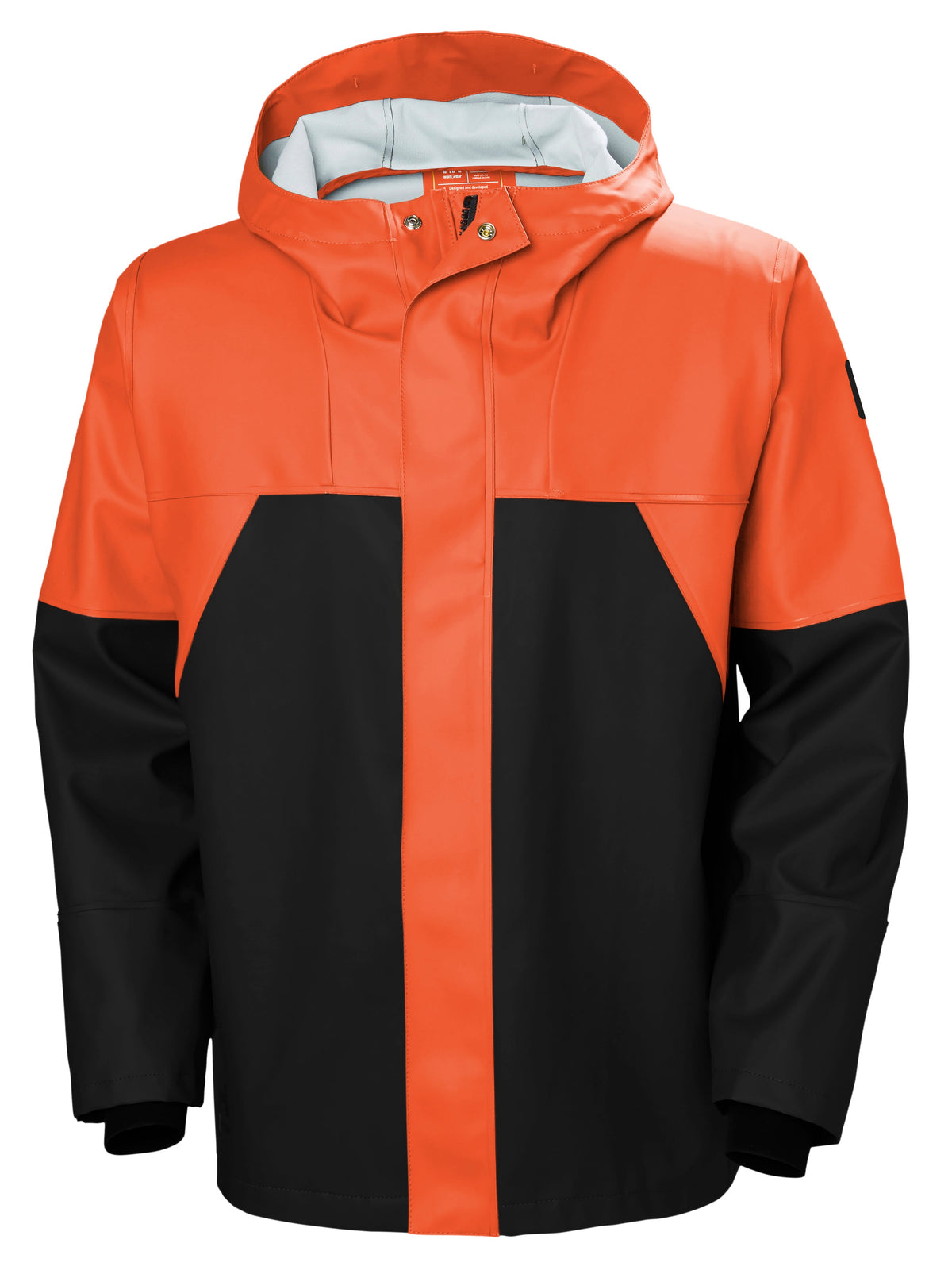 Helly Hansen Men's Storm Rain Jacket Rainwear Helly Hansen Dark Orange/Black 2XL Reg