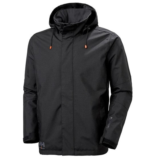 Helly Hansen Men's Oxford Waterproof Shell Jacket Rainwear Helly Hansen Black 2XL Reg