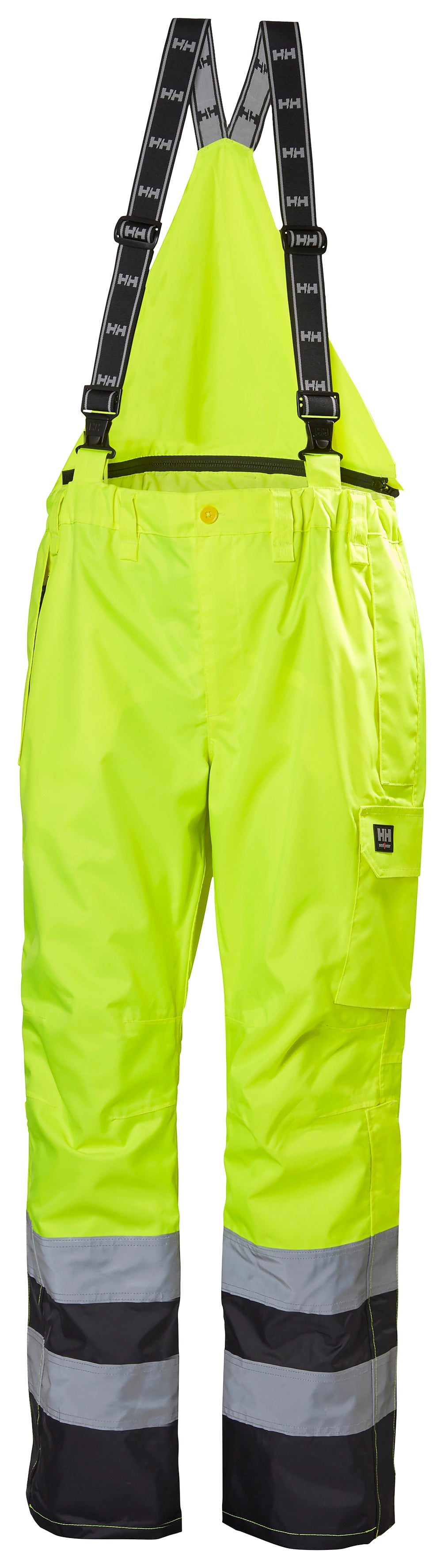 Helly Hansen Men's Potsdam Bib Pant Rainwear Helly Hansen Hi-Vis Yellow/Char S Reg