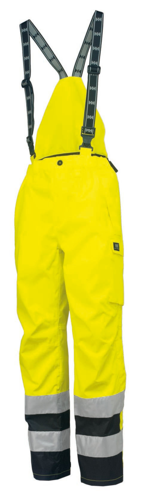 Helly Hansen Men's Potsdam ANSI Bib Pant Rainwear Helly Hansen Hi-Vis Yellow/Char 2XL Reg