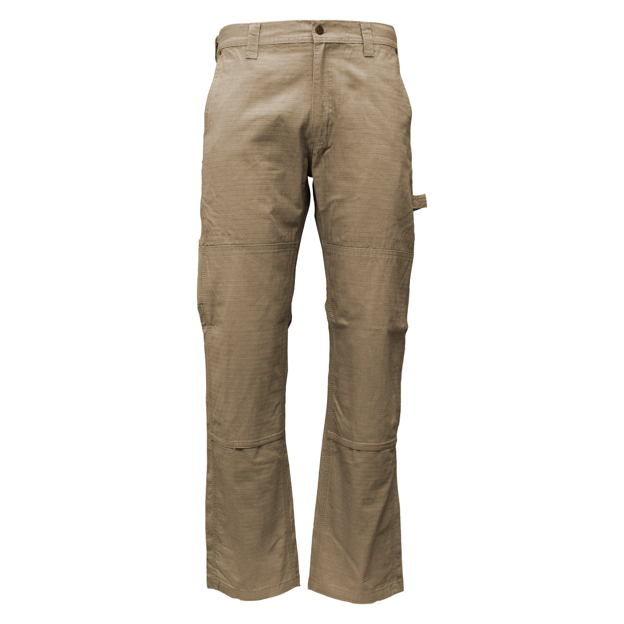 KEY Men's Rip Stop Double-Front Dungaree_Khaki - Work World - Workwear, Work Boots, Safety Gear