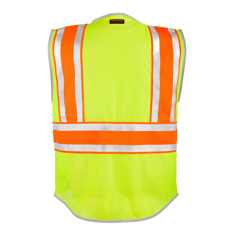 ML Kishigo Men&#39;s Premium Brilliant Series Ultimate Reflective Vest - Work World - Workwear, Work Boots, Safety Gear