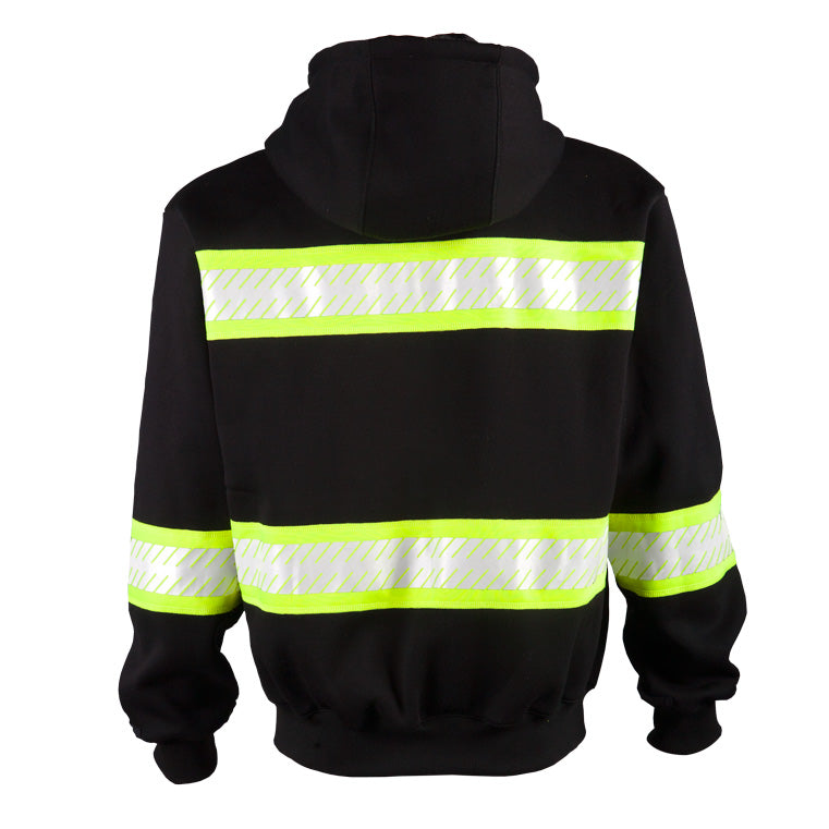 ML Kishigo Men&#39;s Enhanced Visibility Heavyweight Hoodie - Work World - Workwear, Work Boots, Safety Gear