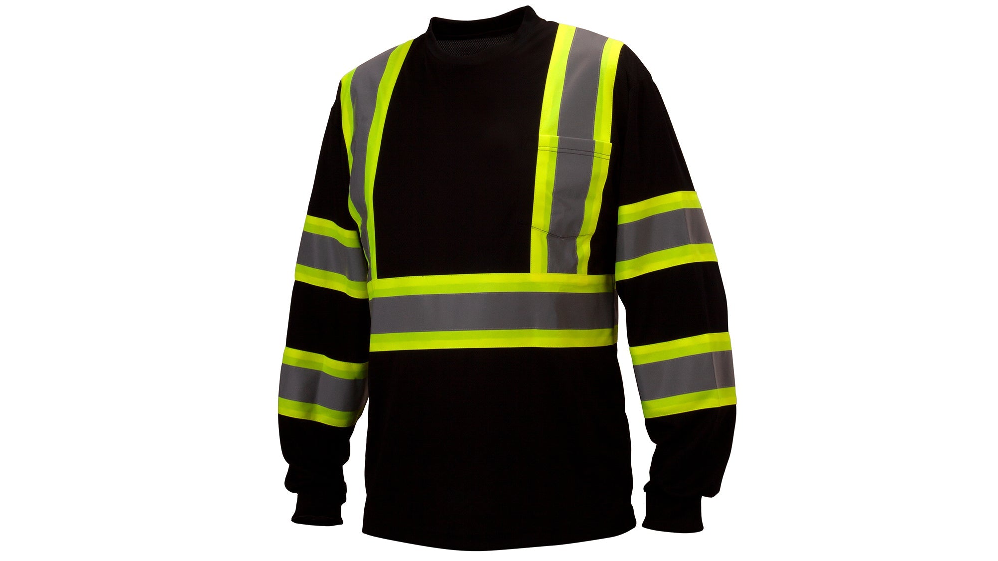 Pyramex Men's Enhanced Hi-Vis Long Sleeve Shirt - Work World - Workwear, Work Boots, Safety Gear