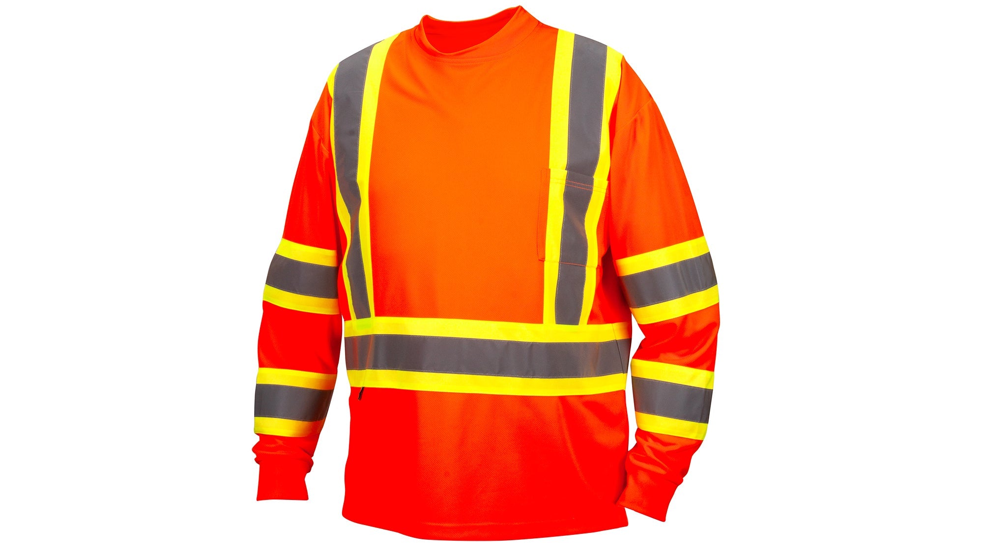 Pyramex Men's Hi-Vis Long Sleeve Shirt - Work World - Workwear, Work Boots, Safety Gear