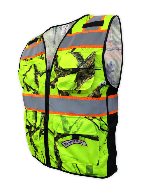 SafetyShirtz Backwoods© Camo Class 2 Safety Vest Vests SafetyShirtz