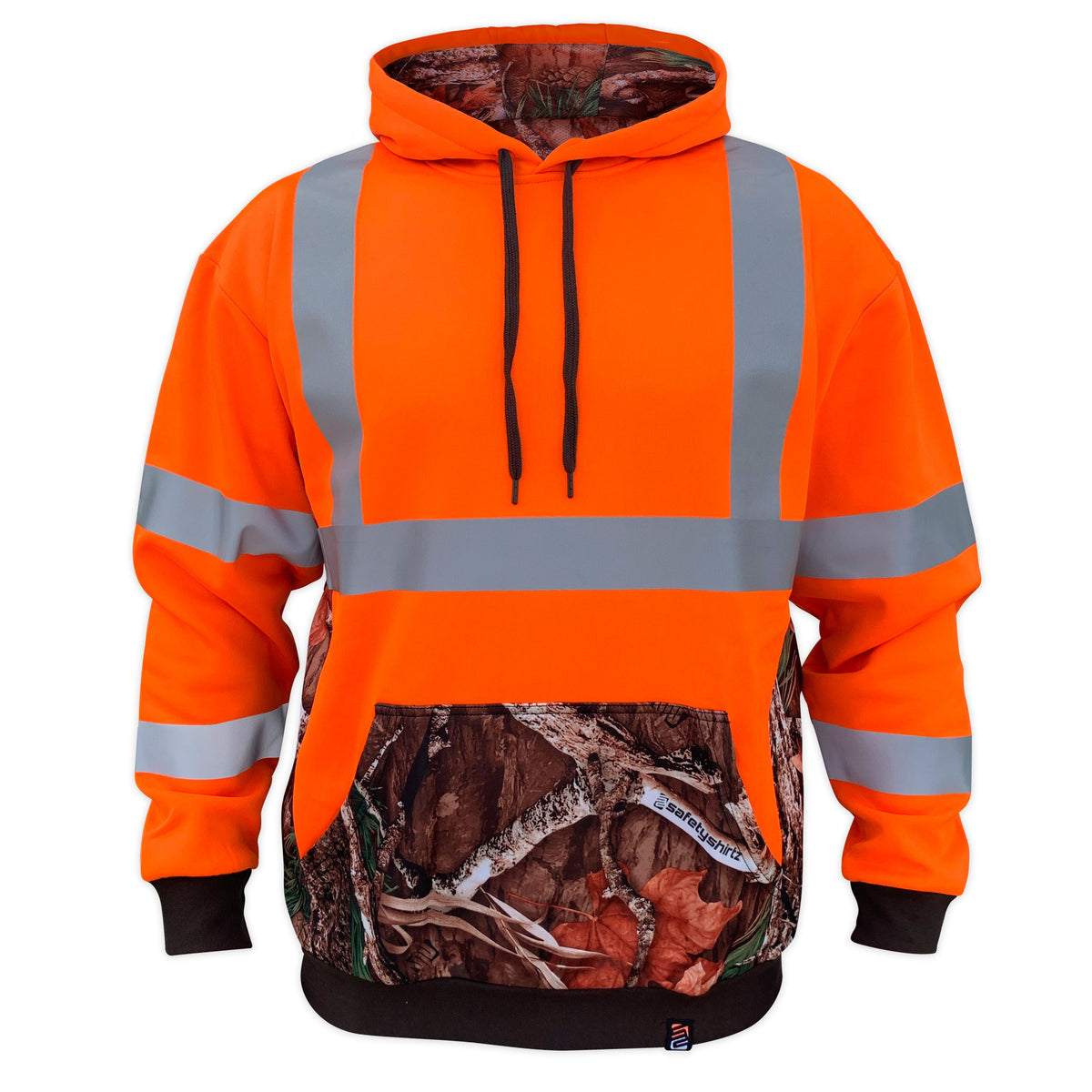 SafetyShirtz Men's SS360° Class 3 Deepwoods Hoodie_Orange Sweatshirts & Hoodies SafetyShirtz