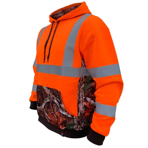 SafetyShirtz Men's SS360° Class 3 Deepwoods Hoodie_Orange Sweatshirts & Hoodies SafetyShirtz