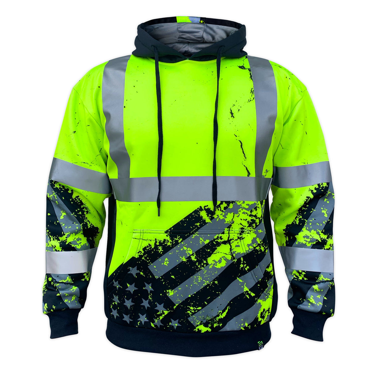 SafetyShirtz Men&#39;s SS360° American Grit Class 3 Safety Hoodie - Work World - Workwear, Work Boots, Safety Gear