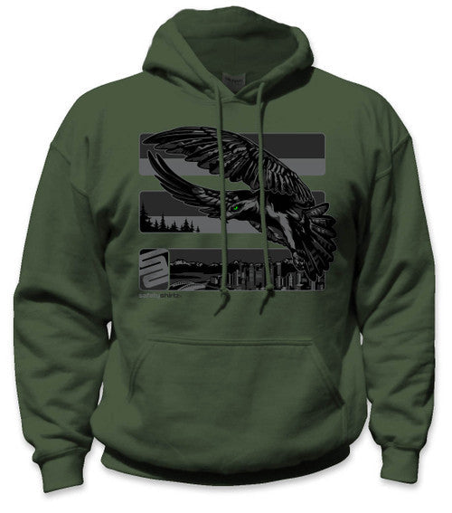 SafetyShirtz Men's Seattle Reborn Stealth Hoodie_Green Sweatshirts & Hoodies SafetyShirtz Green 2XL Reg