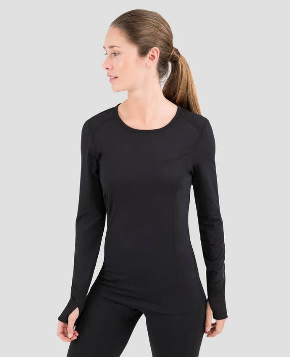 Terramar Women's Cloud Nine Thermal Top Thermals & Underwear Terramar Black 1XL Plus
