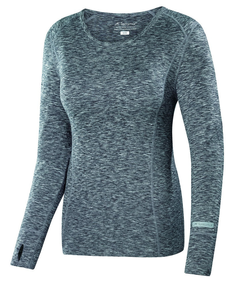 Terramar Women's Cloud Nine Thermal Top Thermals & Underwear Terramar Grey Melange L Reg