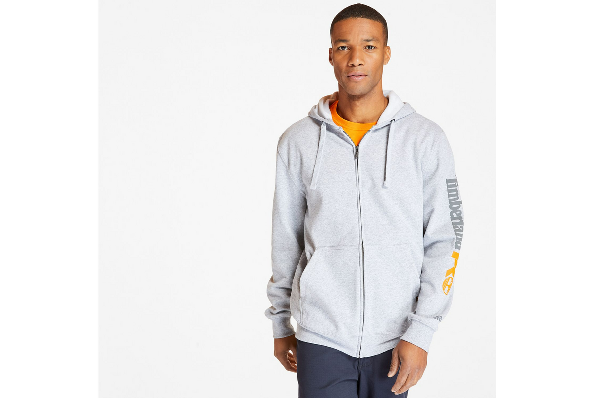 Timberland PRO® Men's Hood Honcho Sport Zip Hoodie Sweatshirts & Hoodies Timberland PRO Light Grey Heather 2XL Reg